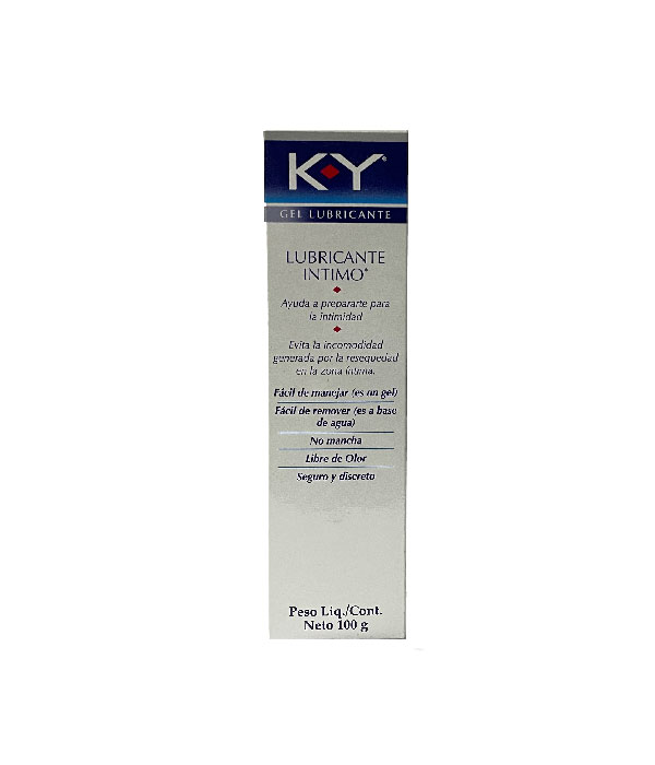 LUBRICANTE INTIMO K-Y GEL CAJA X 100 GR